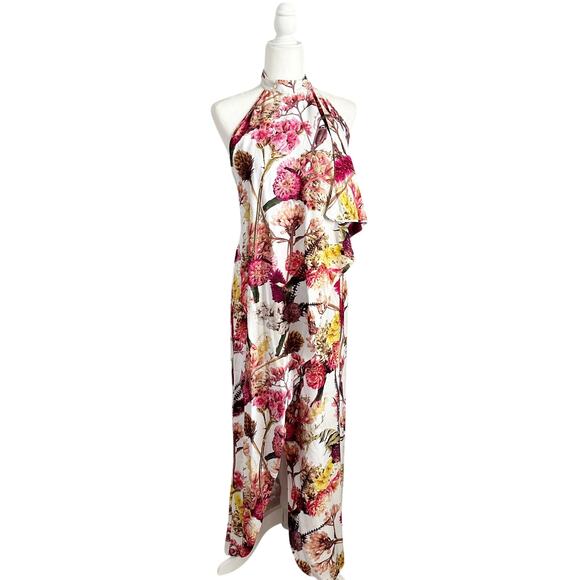 Agua De Coco Wrap Halter Cover Up Maxi Dress Small NWT - Picture 5 of 14